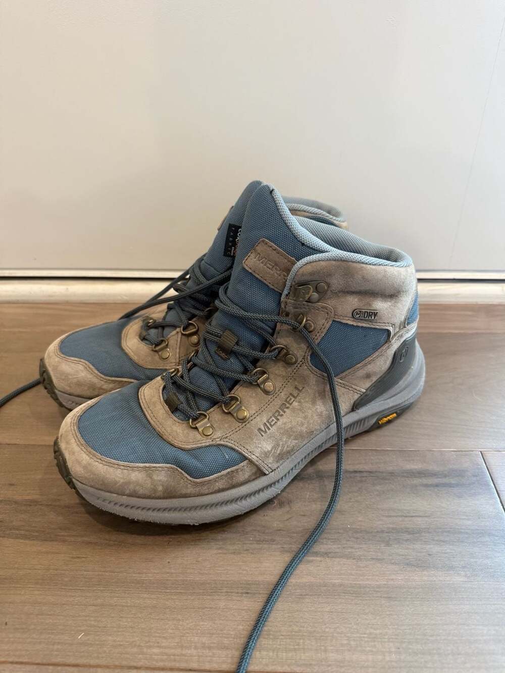 Merrell Ontario 85 Mid Waterproof Hiking Boots Women's Blue/Grey J18854